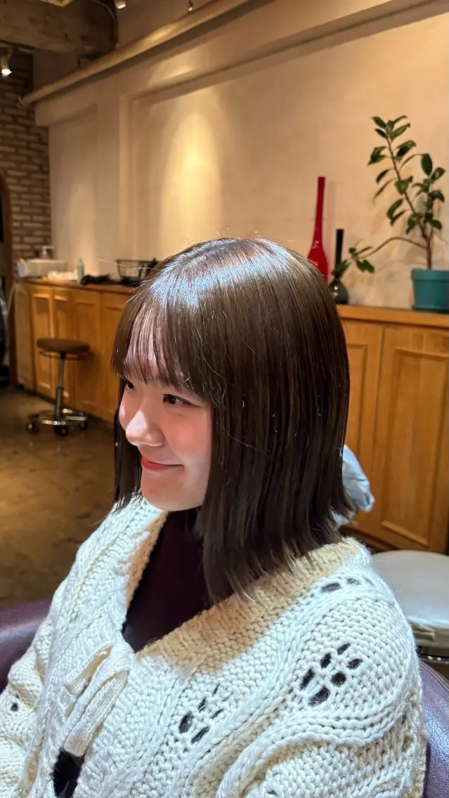 ミディアム カラー カット ヘアカラー トリートメント 愛され透明感カラー 🤎SUMIRE🤎のヘアスタイル