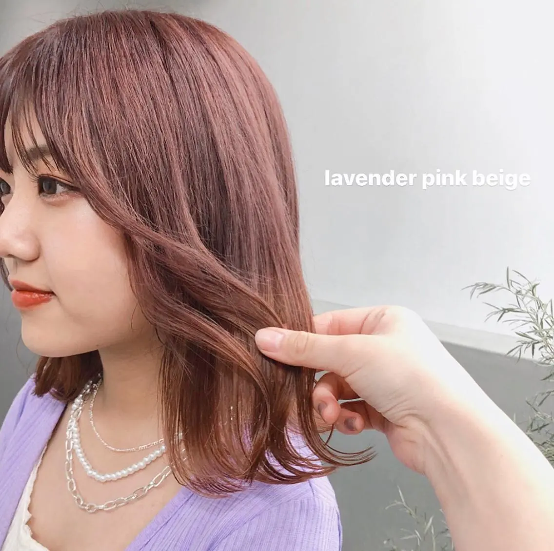 ミディアム カラー ヘアアレンジ メンズ ♡ 柔らかヘア 貝塚優花 ♡のヘアスタイル