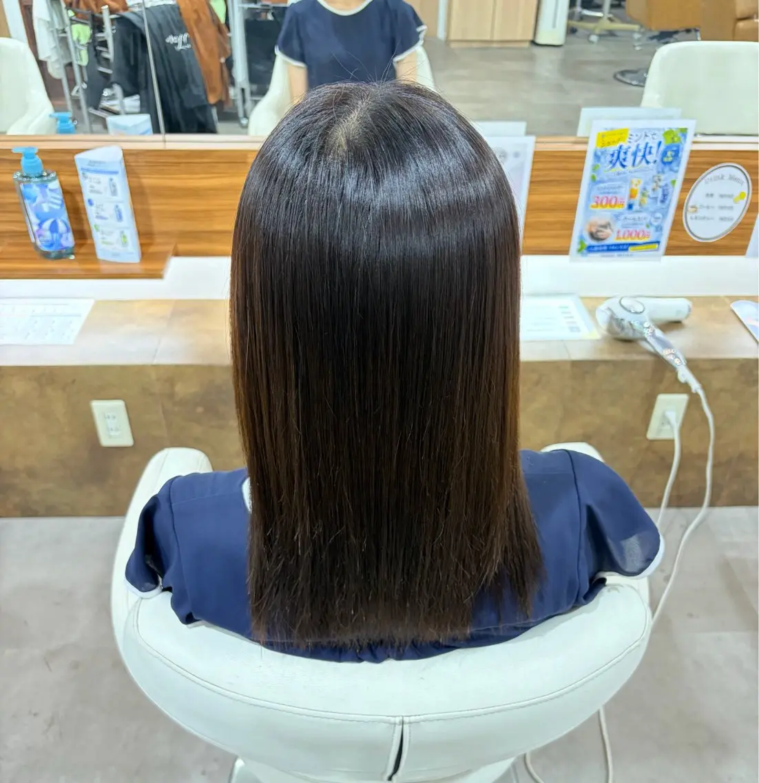 セミロング カラー トリートメント ヘアカラー トリートメント 渡邉 杏佳/三ノ輪のヘアスタイル