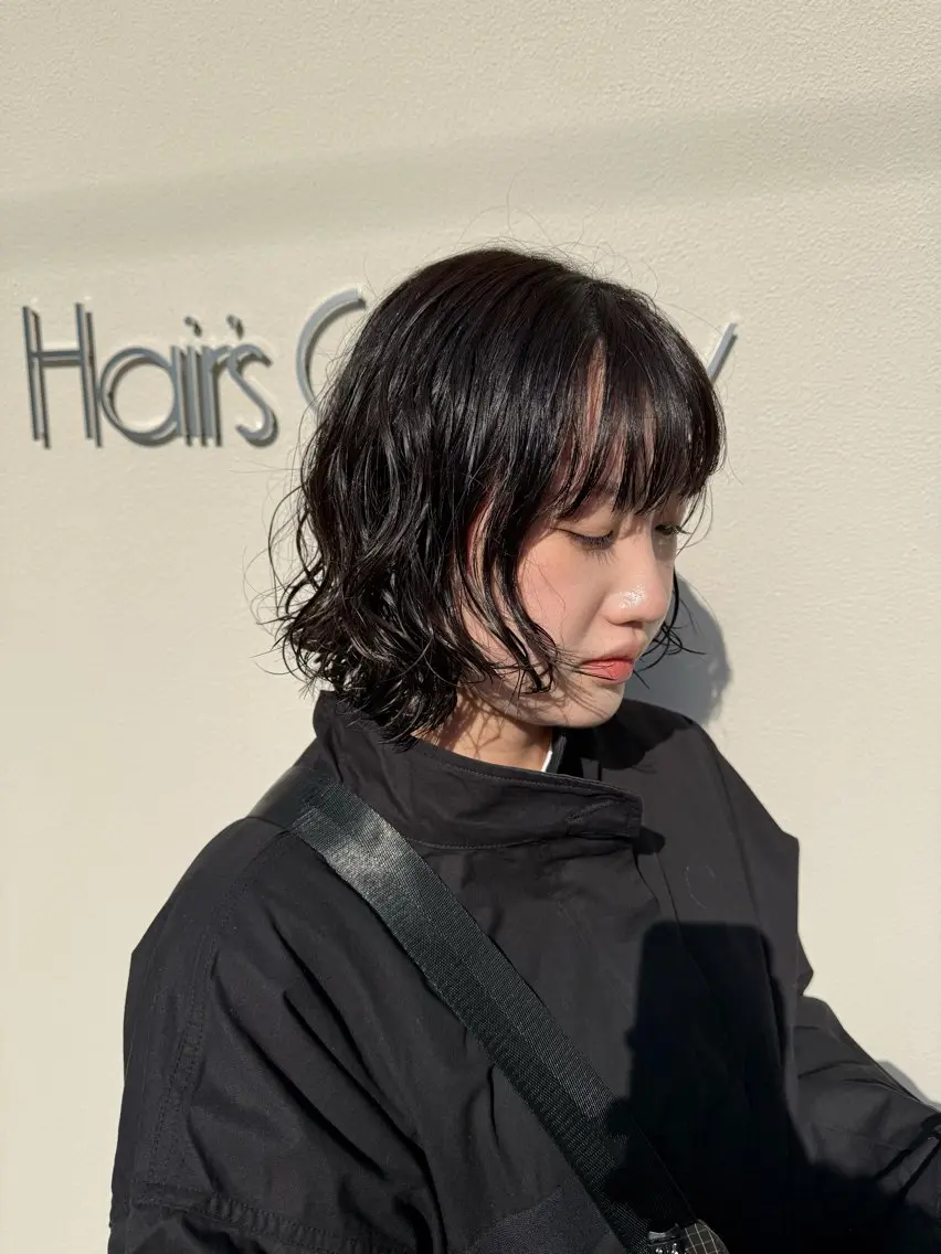 ミディアム パーマ パーマ キタド アミのヘアスタイル