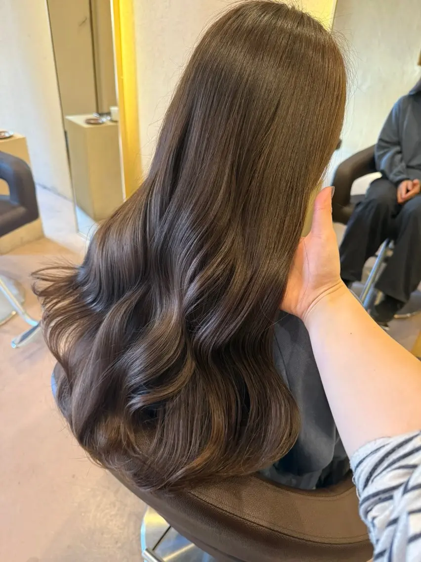 ロング カラー ヘアカラー coco♡ 韓国hairのヘアスタイル