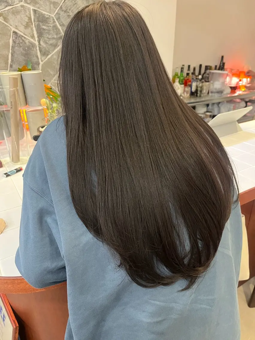 ロング Sanaダブルカラー ✨️パルコ徒歩1分のヘアスタイル