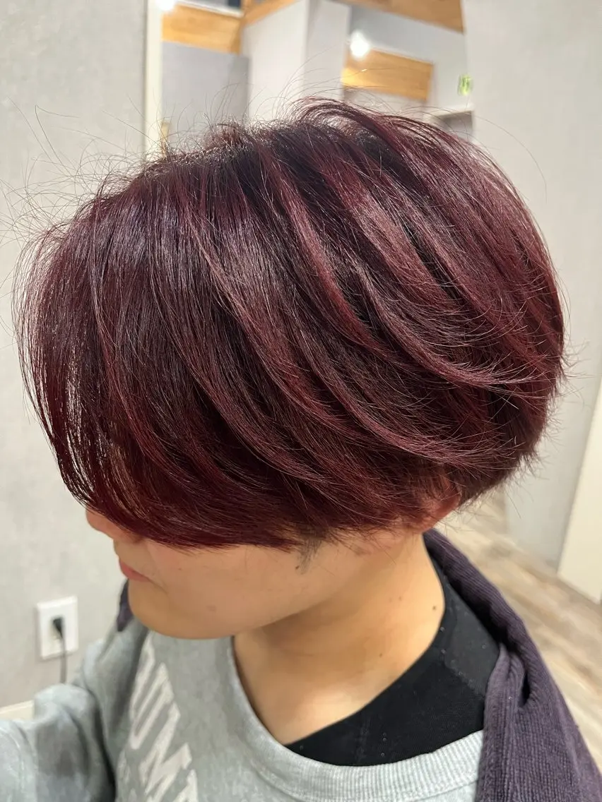 カラー メンズ ヘアカラー トリートメント 本間 龍翔のヘアスタイル