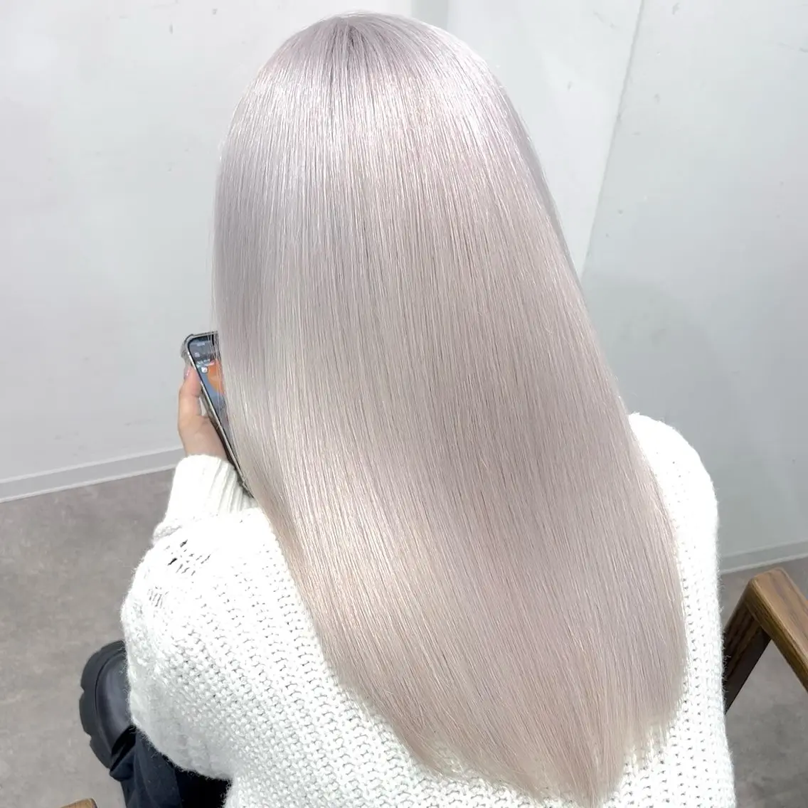 セミロング カラー ブリーチ レイヤーカット ヘアカラー 💎ブリーチ特化💎 リタッチ/RYUTOのヘアスタイル
