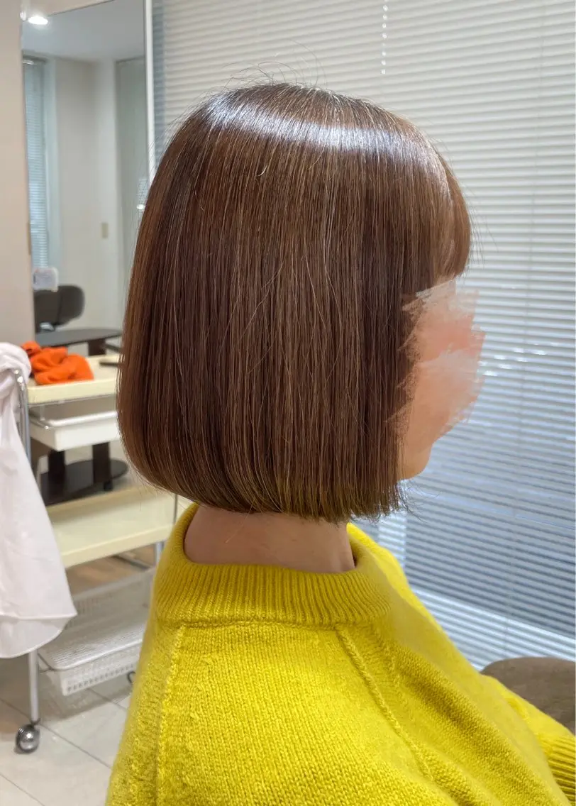 ショート ボブ アミーベル🧸🧡 本店✂️しおりのヘアスタイル