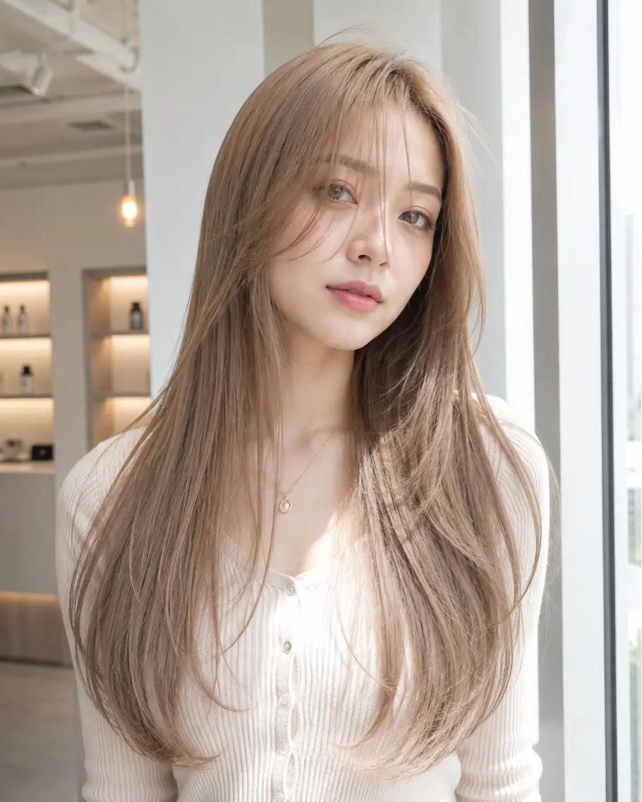 ロング カット ヘアカラー 木村 賢太のヘアスタイル