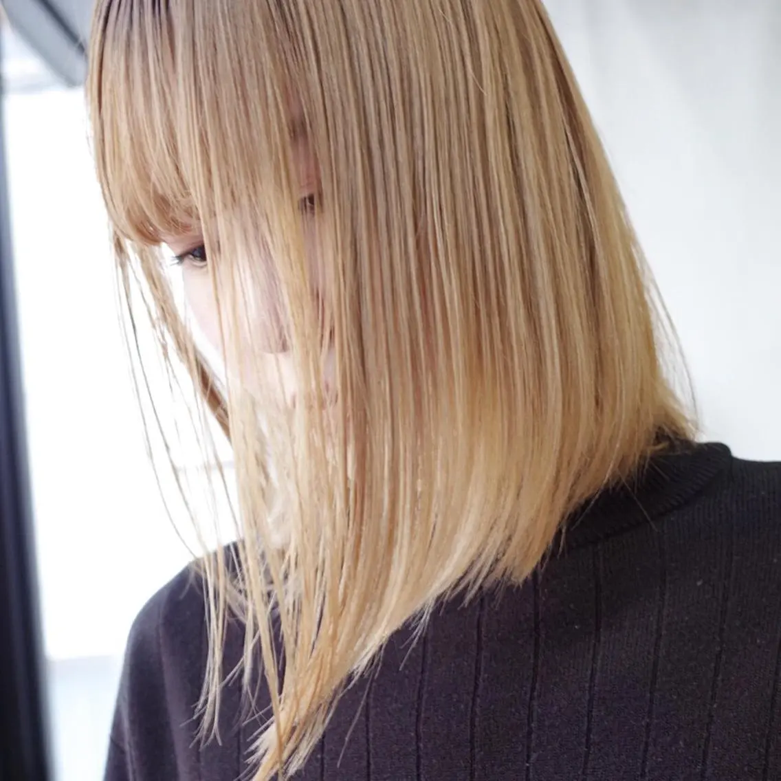ミディアム カラー カット ヘアカラー トリートメント suvvy hairsalonのヘアスタイル