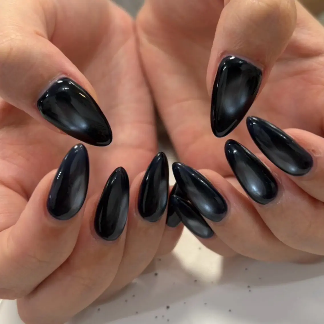 ネイル マグネットネイル マグネットワンカラー ワンカラーネイル ハンドネイル Rani Nailのネイルデザイン