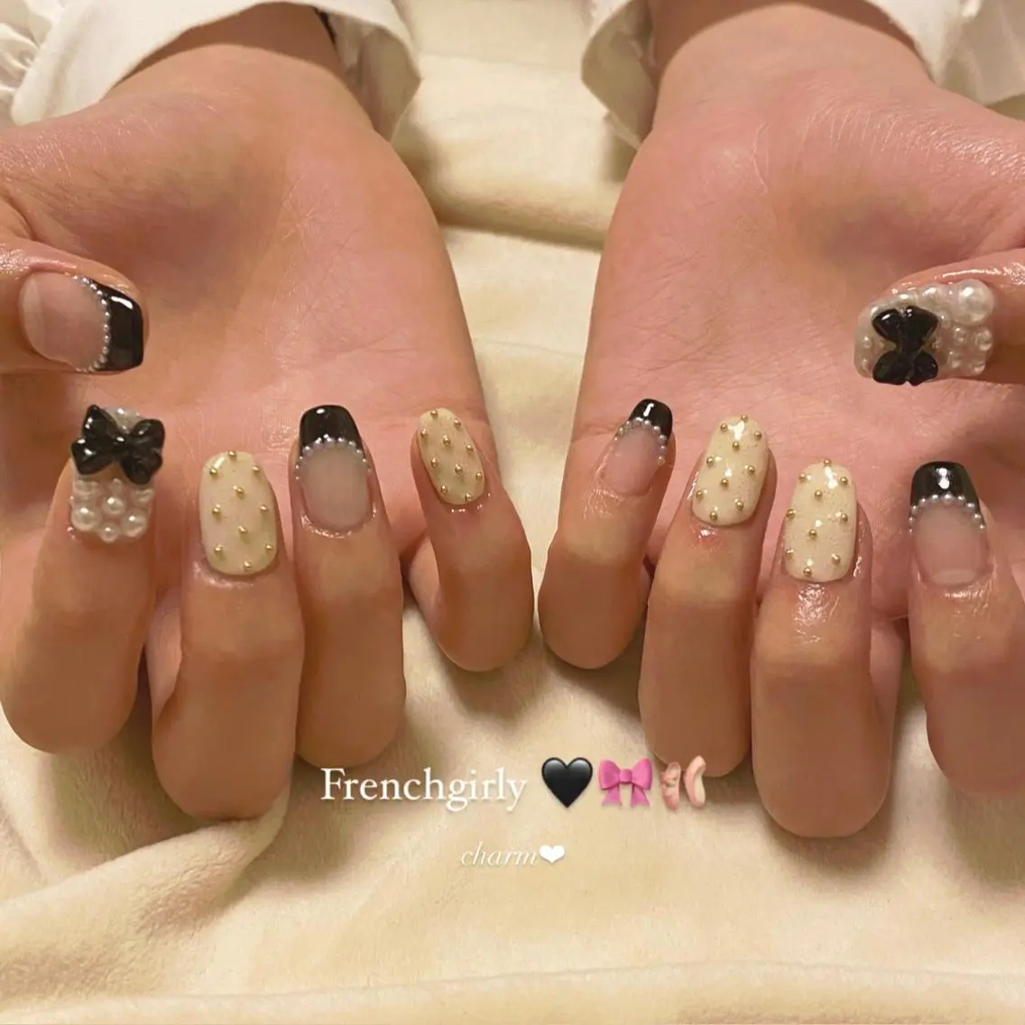 ネイル フレンチネイル ガーリー その他(ネイル) nail salon charmのネイルデザイン
