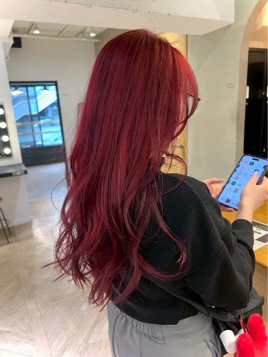 ロング カット ヘアカラー トリートメント レイヤーカット ✨️奥田良太✨️のヘアスタイル