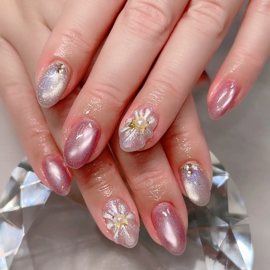 ネイル マグネットネイル ハンドネイル Cute Tips nailのネイルデザイン