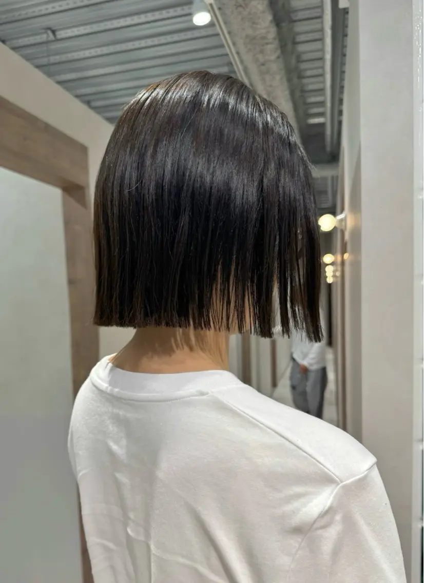 ショート ボブ カット ヘアカラー トリートメント 透明感カラー✴︎ SAYAKAのヘアスタイル
