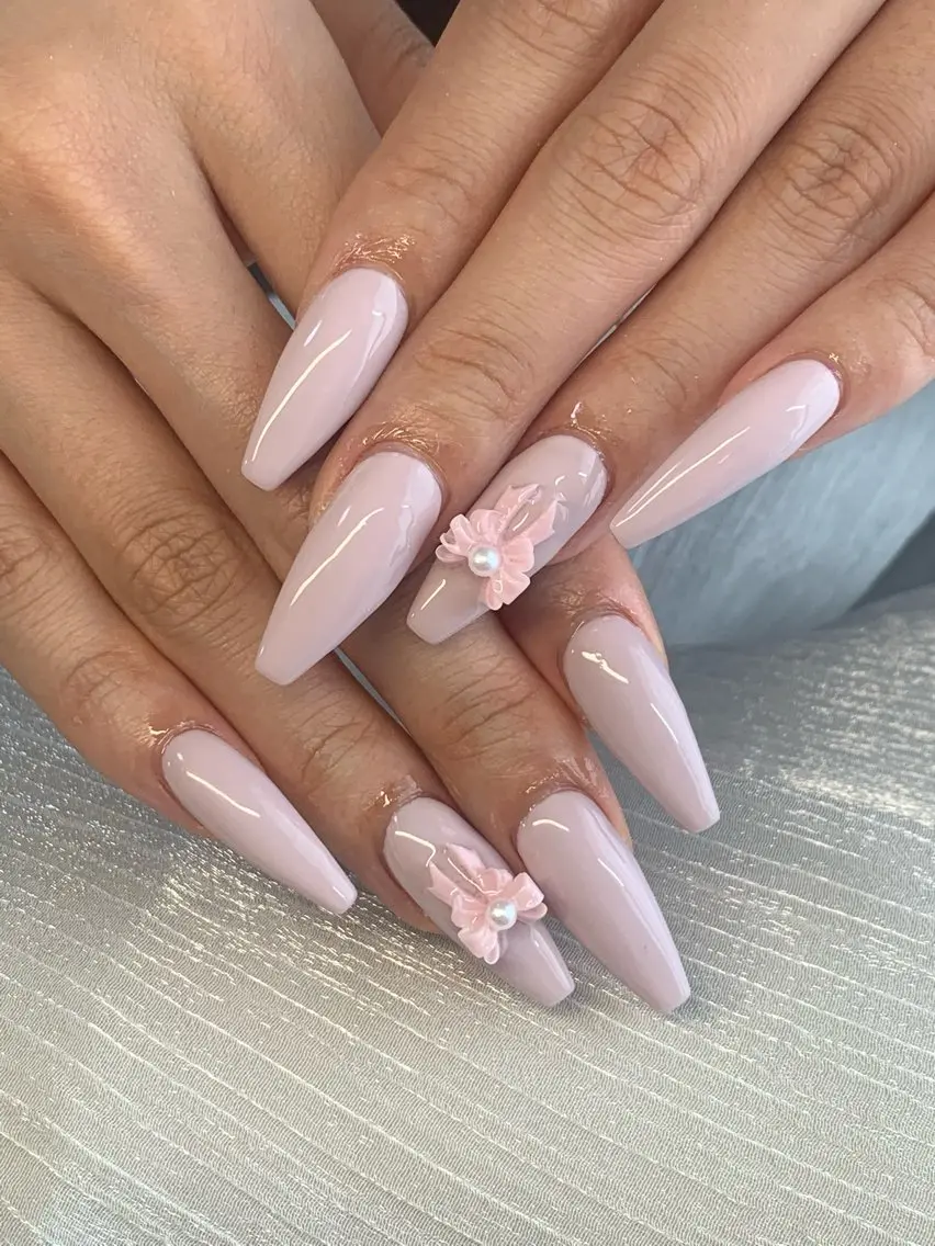 ネイル アートネイル オーロラネイル チークネイル 長さ出し フットネイル ハンドネイル 銀河_ Chan nailsのネイルデザイン