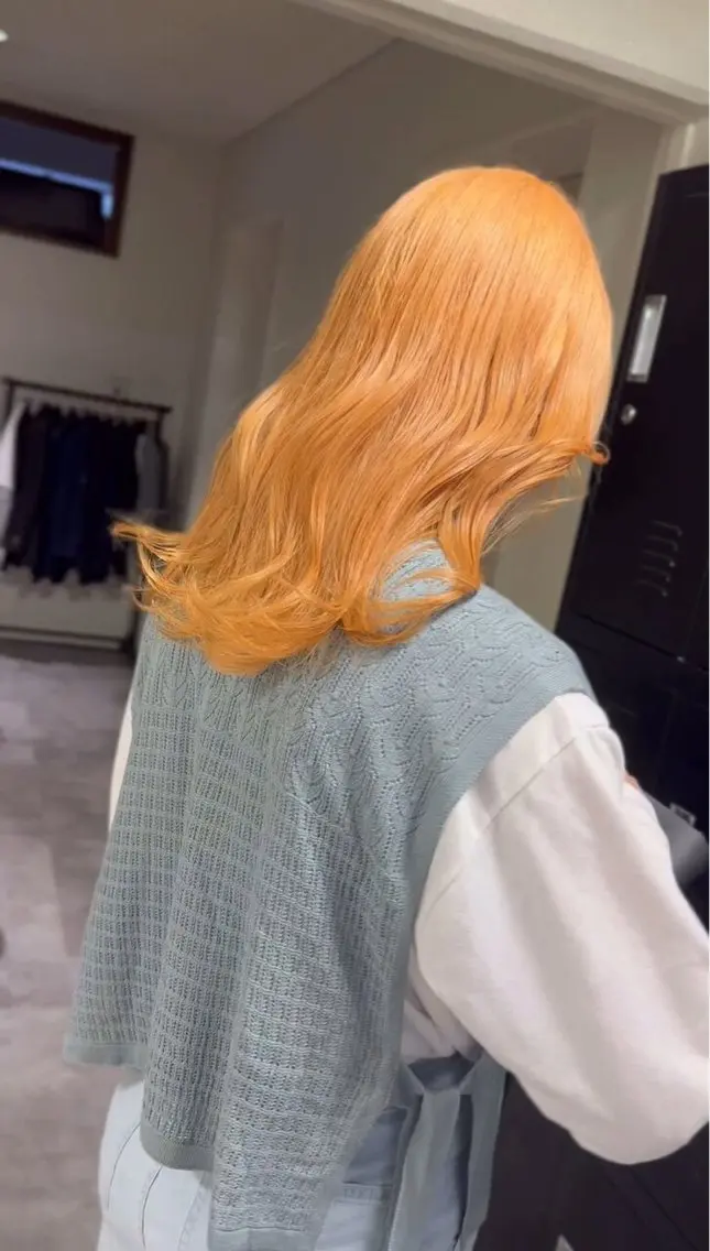 ミディアム ヘアカラー Maisonレイヤー ハッシュカット/三宮のヘアスタイル