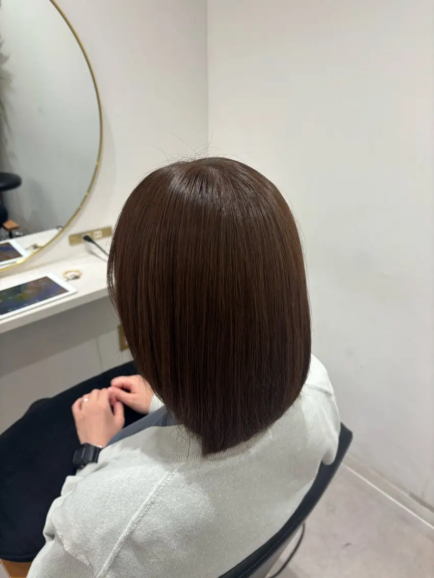 ミディアム カラー カット ヘアカラー 田中澪🩵ྀི /HUG横浜のヘアスタイル