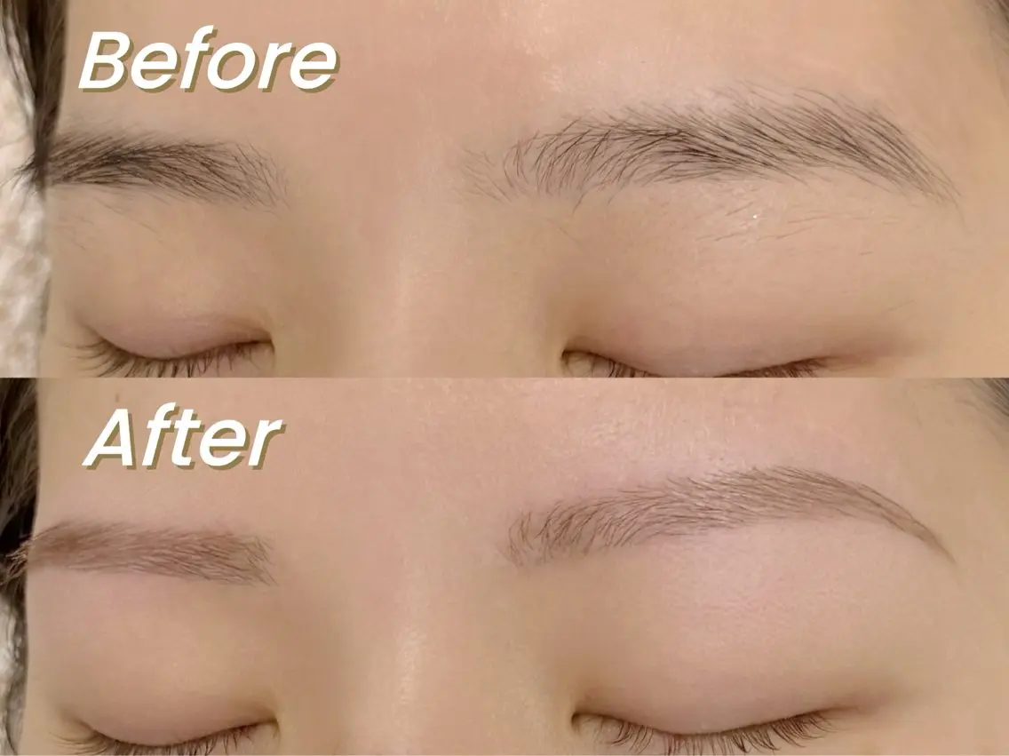 【レディース限定】眉毛Wax+間引き+化粧仕上げの写真