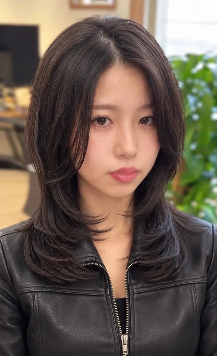 ミディアム フェード/ハイライト レイヤーTAKAのヘアスタイル