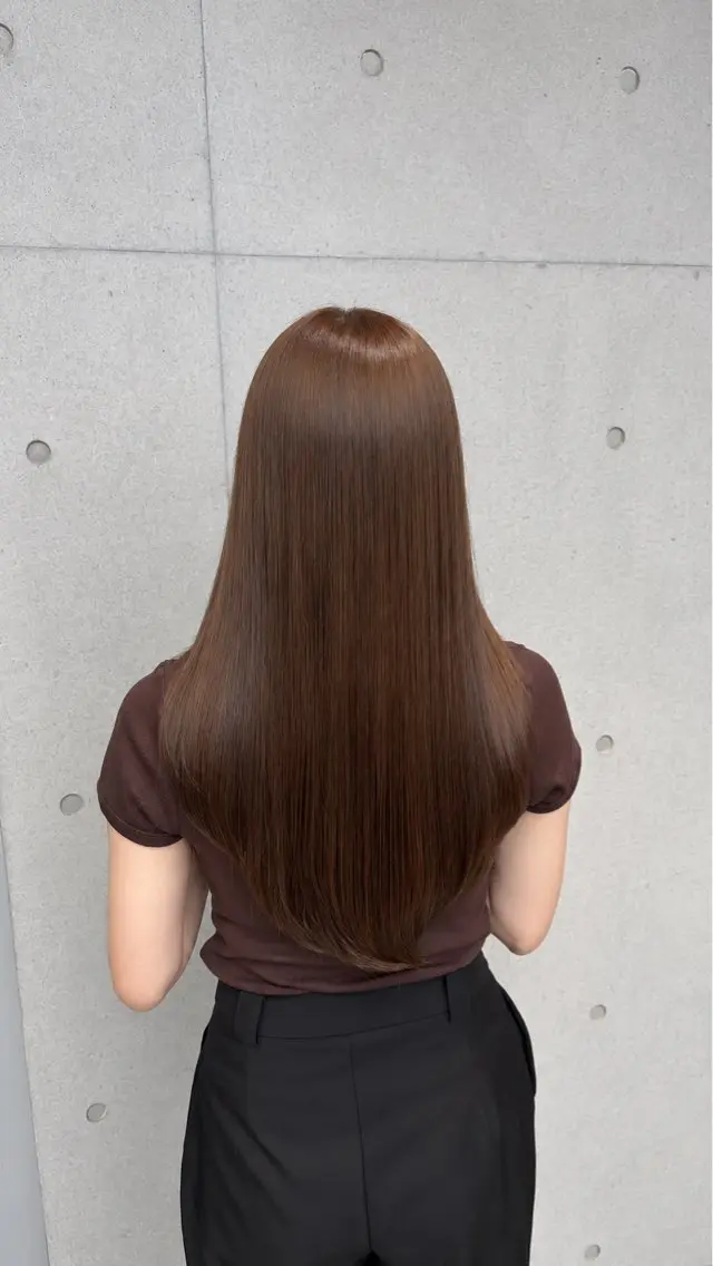 ロング カラー パーマ ヘアアレンジ メンズ 赤み消しカラー /美 髪☘️Reika☘️のヘアスタイル
