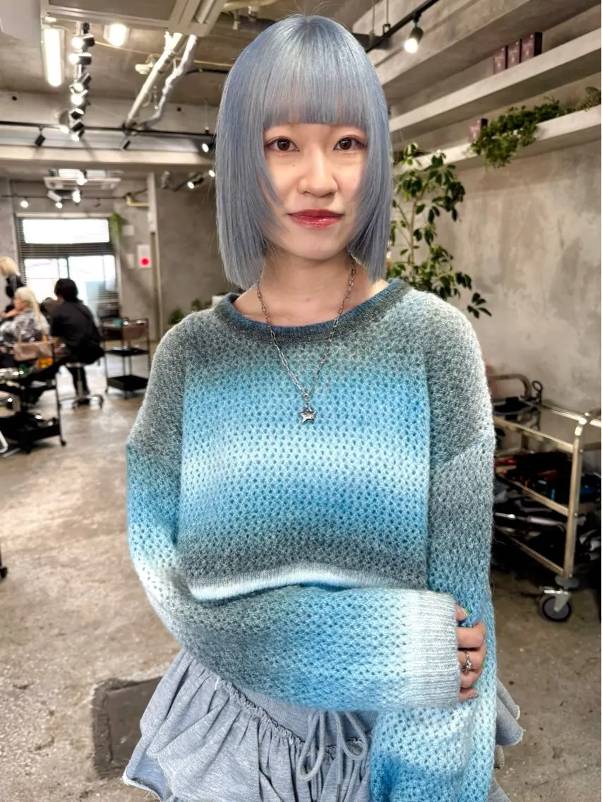 ショート カラー 横浜ブリーチムラ直し ハイトーン/ブリーチのヘアスタイル