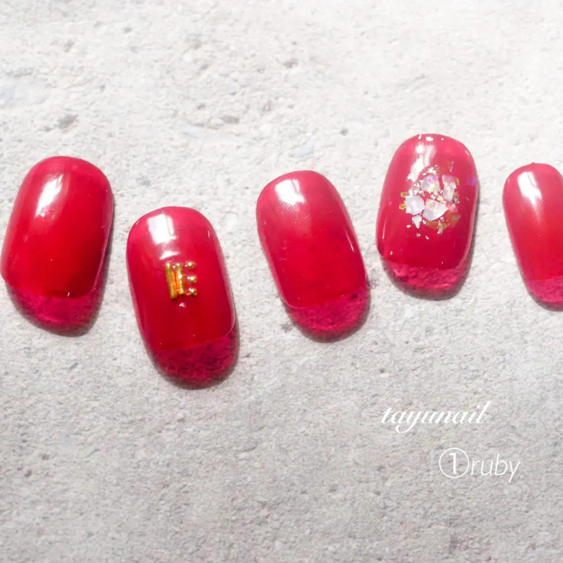 ネイル アートネイル ブルー ジェルネイル ニュアンスネイル ワンカラーネイル ネイルサロン 【たゆnail】のネイルデザイン