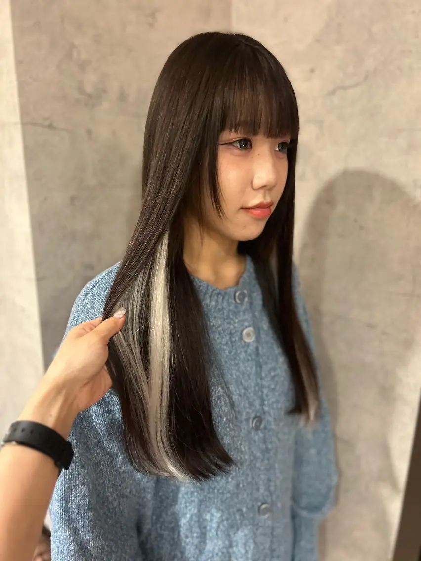 【高級レミーエクステ】イヤリングカラーエクステ12本の写真
