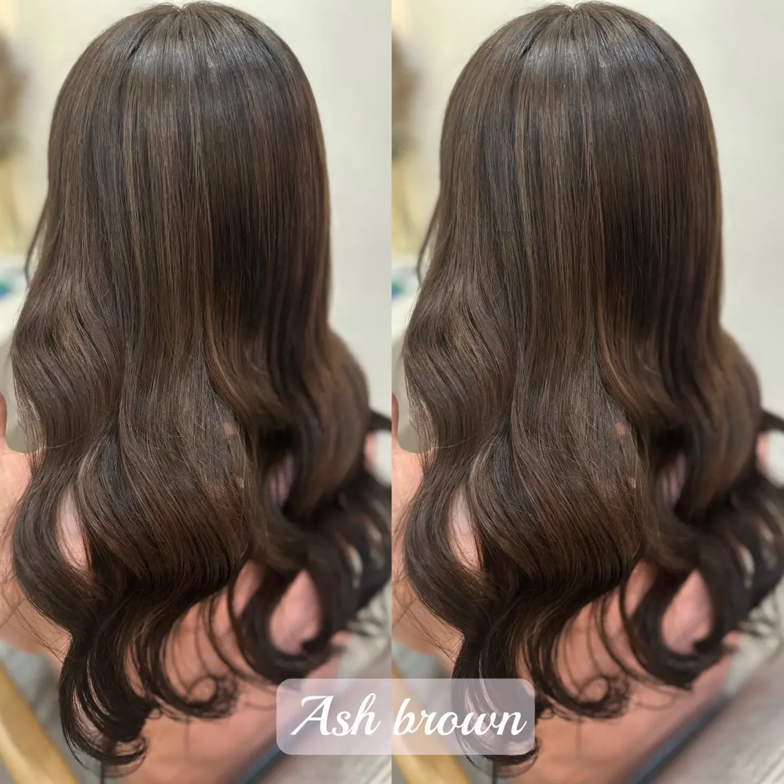 ロング アッシュ アッシュブラウン ヘアカラー トリートメント lovis🧸ゆうあ 🧸/透明感カラーのヘアスタイル