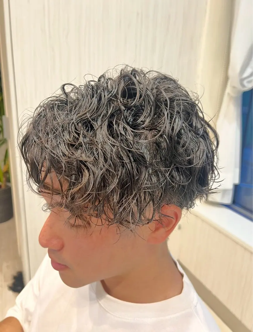 ショート パーマ メンズ特化☝️添田 好恵のヘアスタイル