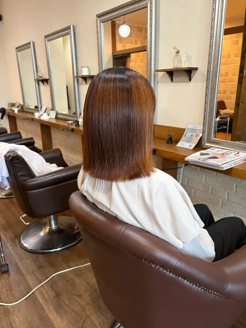 セミロング 肥田 夕蘭のヘアスタイル
