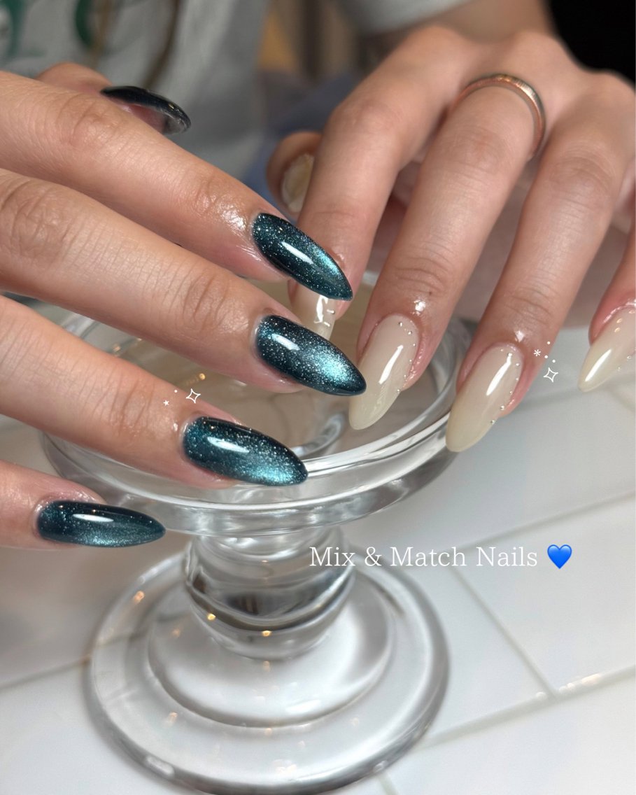 ネイル フラッシュネイル マグネットネイル ハンドネイル BLOOM nail salonのネイルデザイン