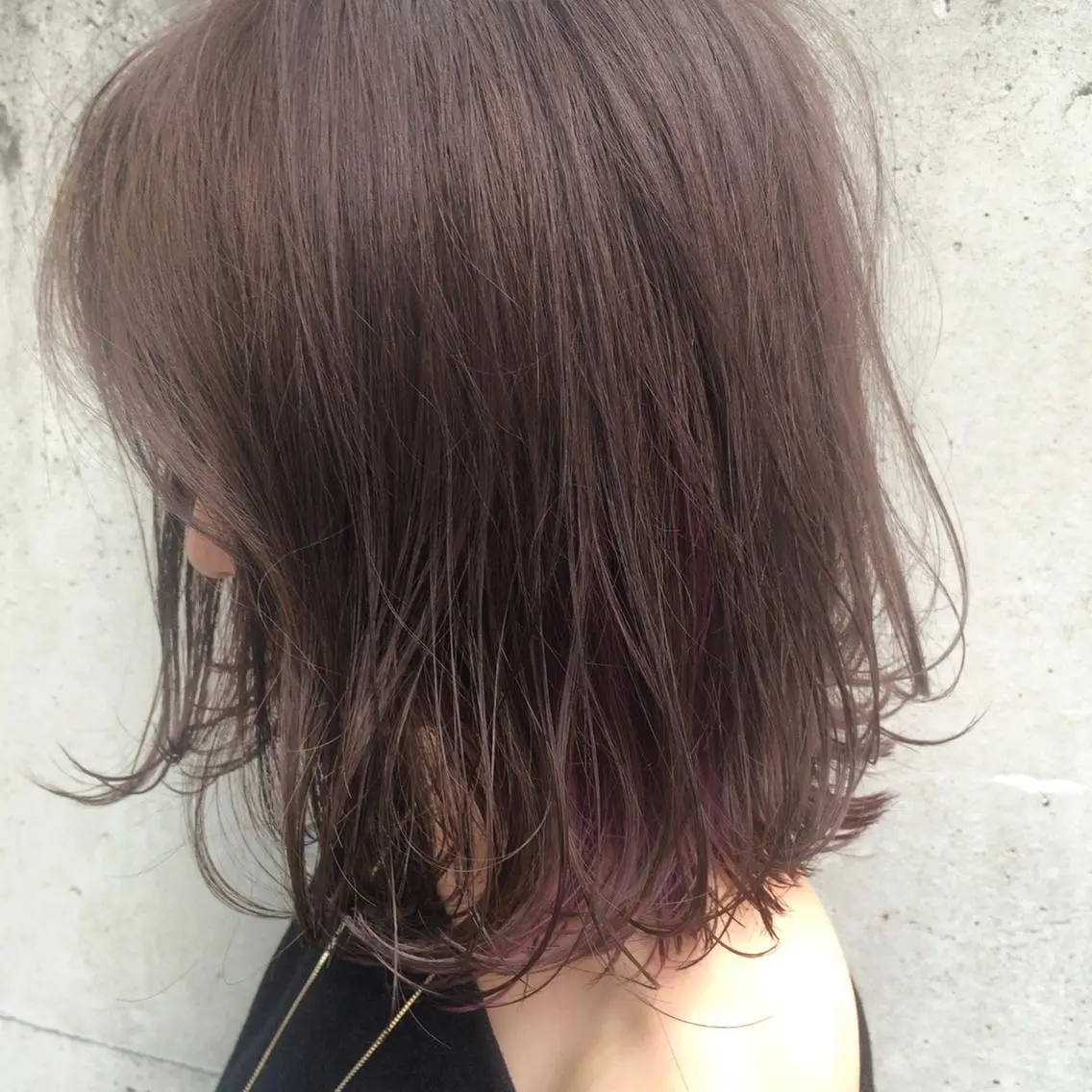 ミディアム カラー 外ハネヘア <<副店長>>小島 翔一郎のヘアスタイル