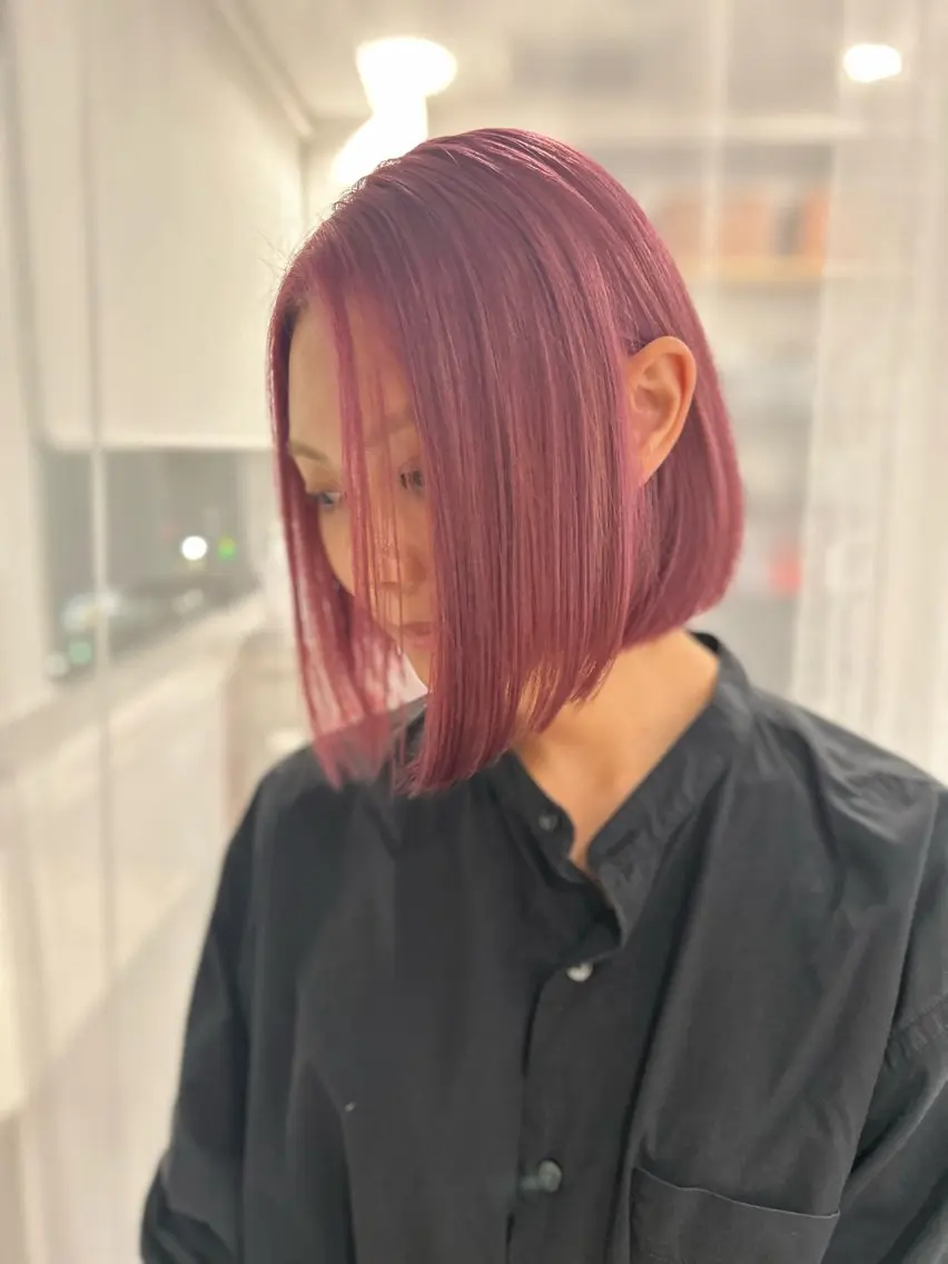 ショート カラー ヘアカラー 京都美容師 塩のヘアスタイル