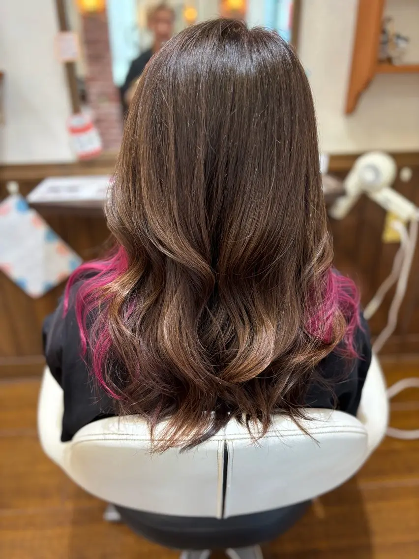 ロング カラー 片桐 巧貴のヘアスタイル