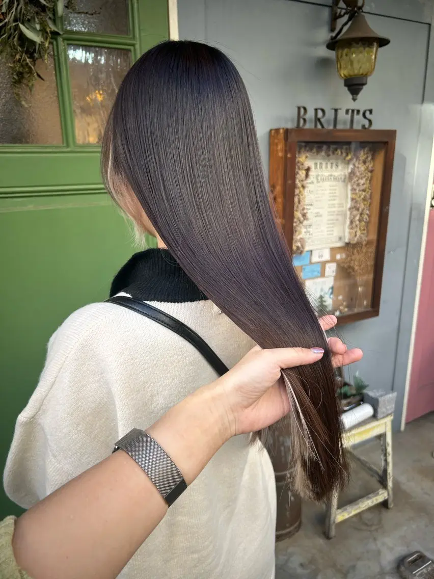 ロング 髪質改善 トリートメント カット トリートメント ヘッドスパ BRITS 渡辺 菜々子のヘアスタイル