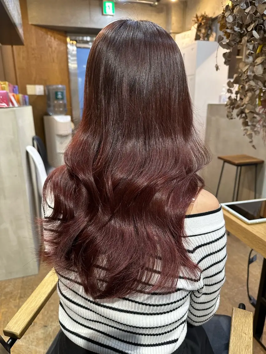 ロング カラー アディクシーカラー ブリーチ ケアブリーチ ダブルカラー イヤリングカラー DAIKIベージュ 🍂レイヤーカットのヘアスタイル