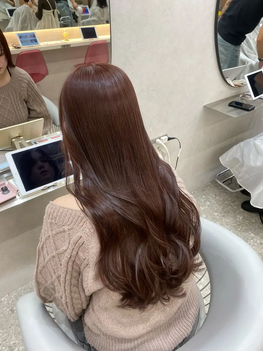 【💎髪質改善トリートメントでサラツヤに】🫧カット+フルカラー+髪質改善TR🫧(10代​〜​20代限定)の写真