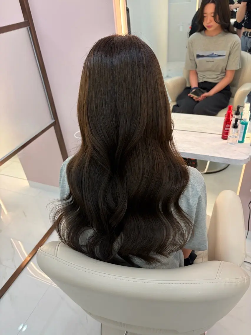 ロング カラー ヘアカラー トリートメント 髪質改善/ダブルカ ラー京都/Akaneのヘアスタイル