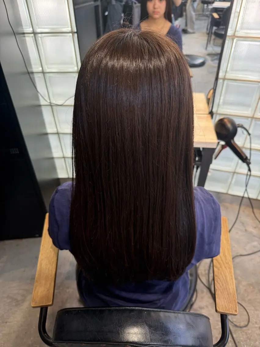 ロング カラー ブラウンカラー ヘアカラー 坂本 優奈のヘアスタイル