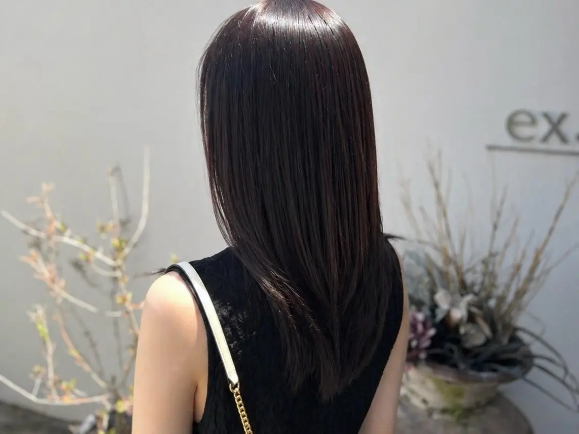 ロング カラー 村岡 優羽樂のヘアスタイル