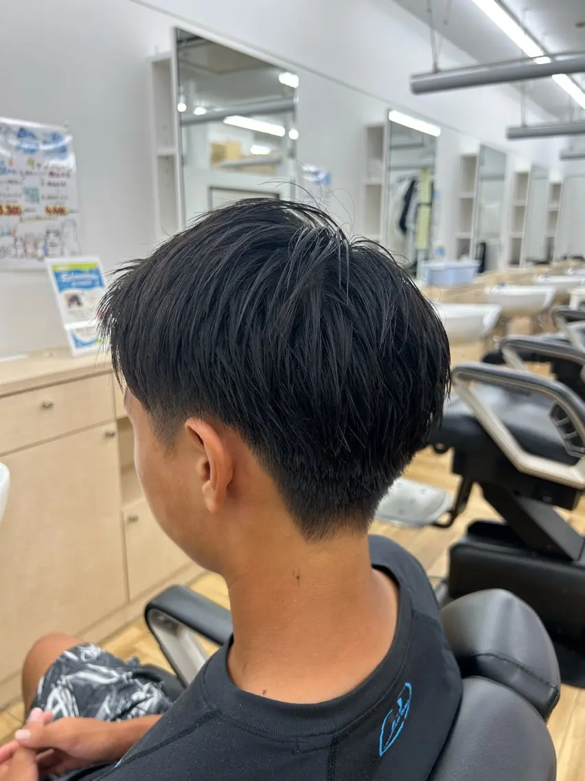ミディアム メンズ トミオカ ⸌⍤⃝⸍のヘアスタイル