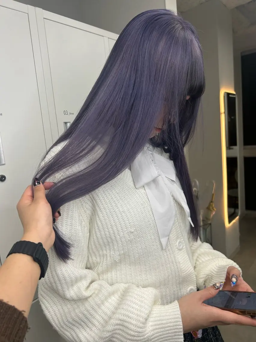 カラー ヘアカラー トリートメント ハイトーン ayane💖のヘアスタイル