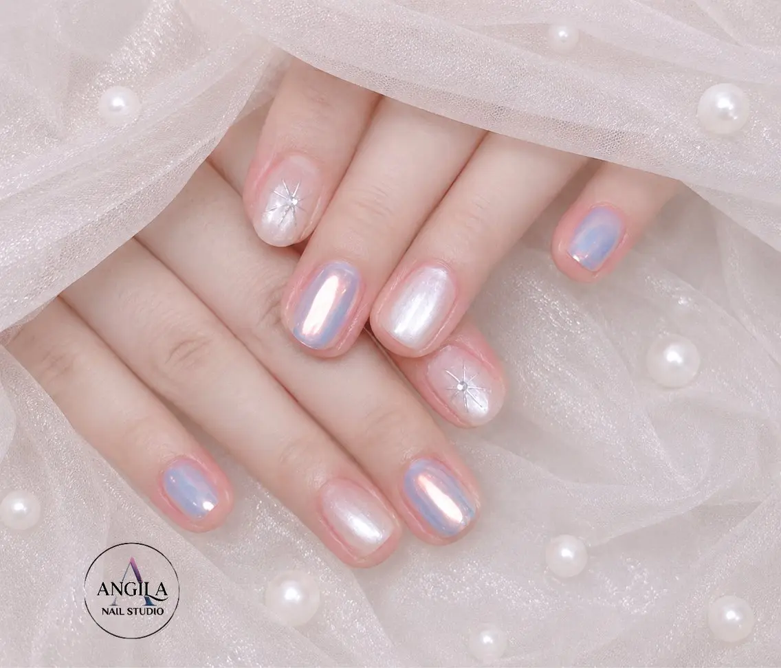 ネイル ANGILA ネイル¨̮S*Y*Kのネイルデザイン