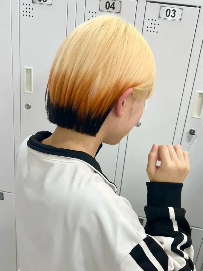 カラー ヘアカラー デザイン×ダブルカラ ーHarusa🎀のヘアスタイル