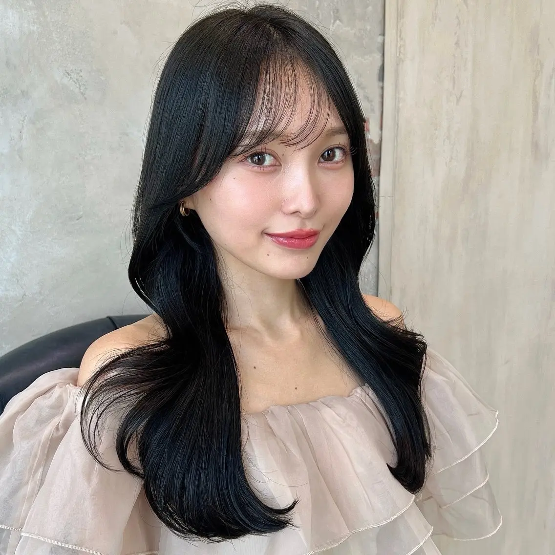 ロング ロングレイヤー くびれヘア 顔周りカット レイヤーカット ロング カット ヘアカラー トリートメント 🧡くびれヘア/前髪 顔周り🧡久原結衣のヘアスタイル