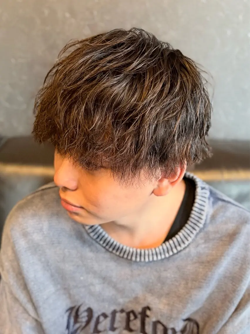 ショート パーマ メンズ メンズ特化 星野裕人のヘアスタイル