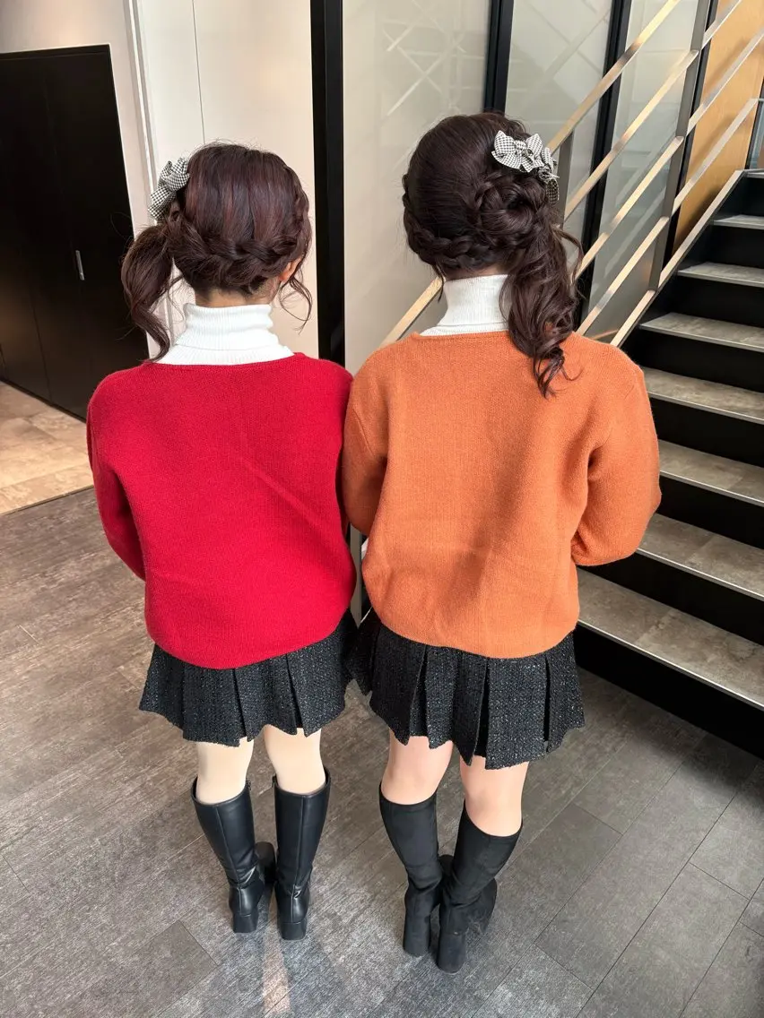 ロング ヘアアレンジ 結婚式・ブライダル ヘアセット mao | 柔らか艶カラー🫧のヘアスタイル
