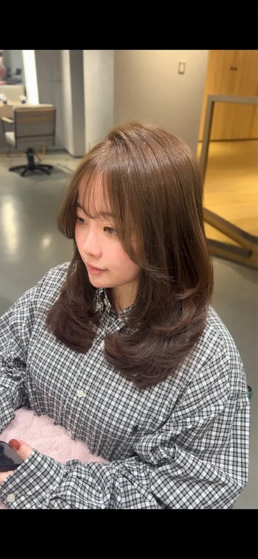 ミディアム カラー ヘアカラー Hotaru/梅田 /茶屋町のヘアスタイル
