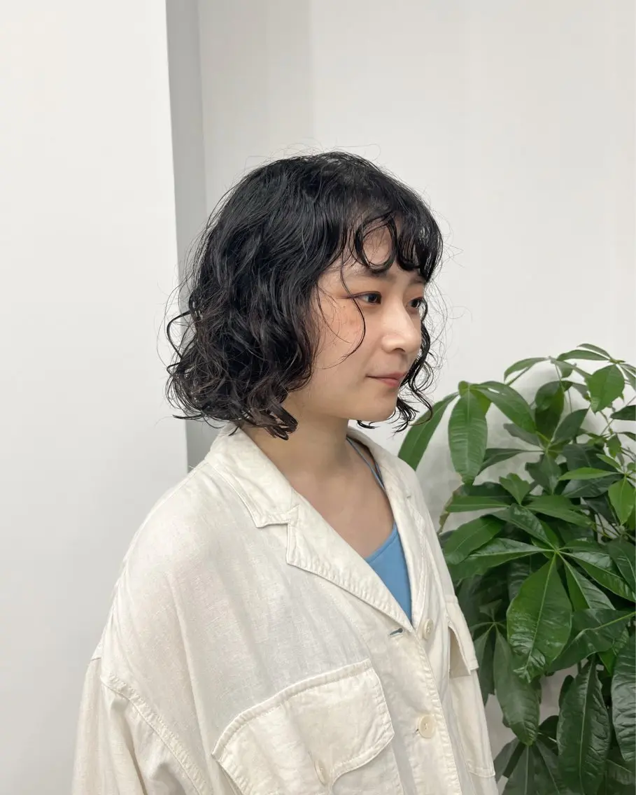 ショート パーマ 門崎未依/レイヤー/ メンズカット🪿🌼のヘアスタイル