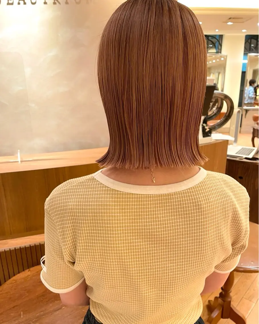 ショート ボブ 外ハネヘア ショートカット / 銀座/ 青山莉奈のヘアスタイル
