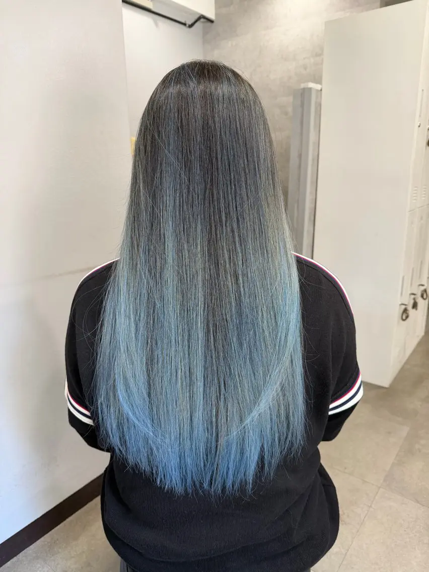 ロング カラー バレイヤージュ ブリーチ ケアブリーチ デザインカラー ダブルカラー 寺嶋 貴大のヘアスタイル