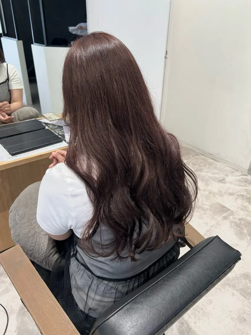 ロング カラー カット ヘアカラー トリートメント 黒阪 なみのヘアスタイル